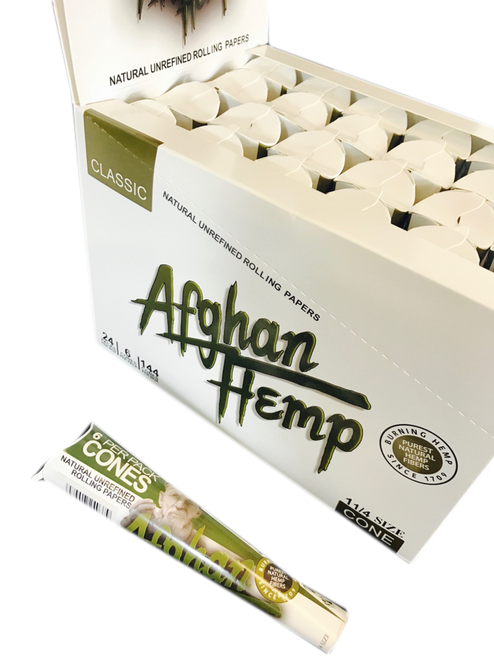 AFGHAN HEMP NATURAL UNREFINED ROLLING PAPERS - 1 1/4