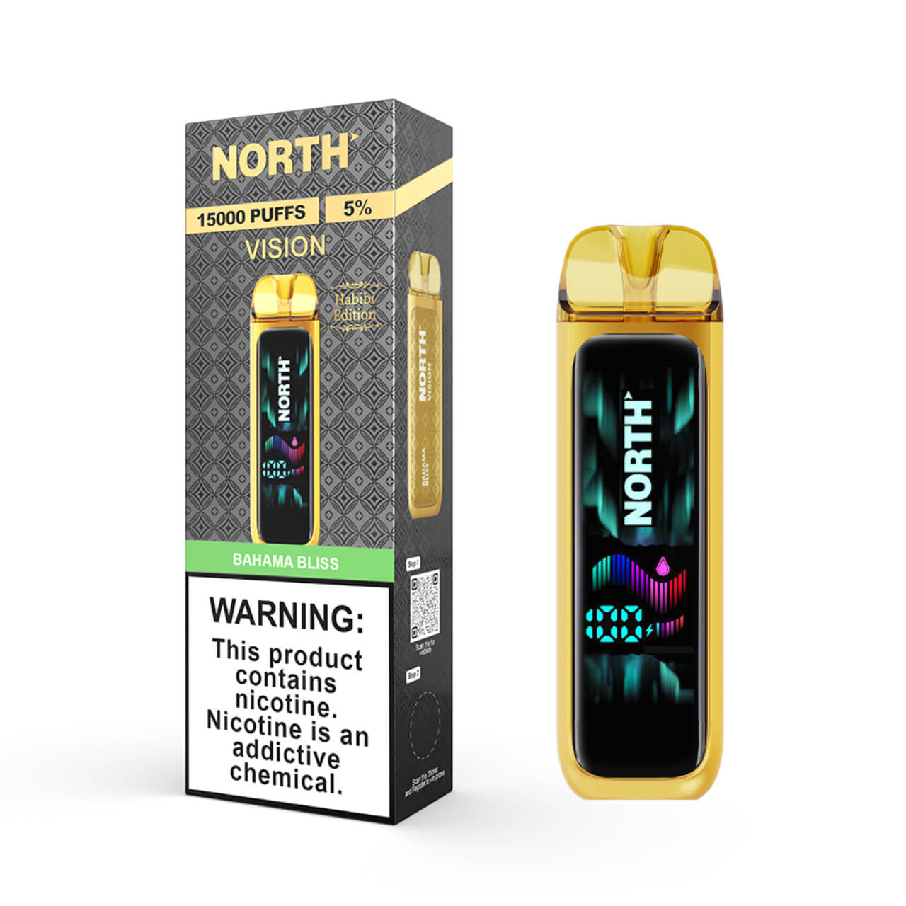 NORTH VISION (15K) PUFFS DISPOSIBALE VAPE