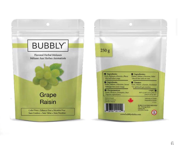 Bubbly Shisha Flavors – 250 g Herbal Hookah Flavors